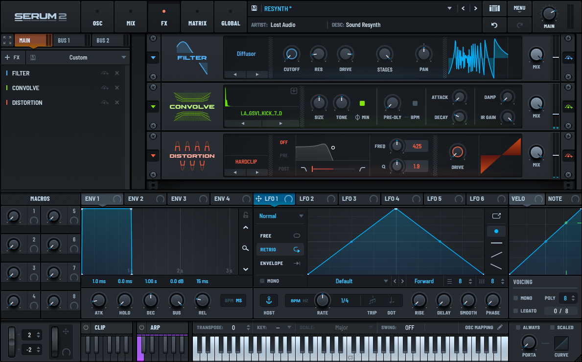 Hidden Drum Envelope & Resynthesis in Serum 2