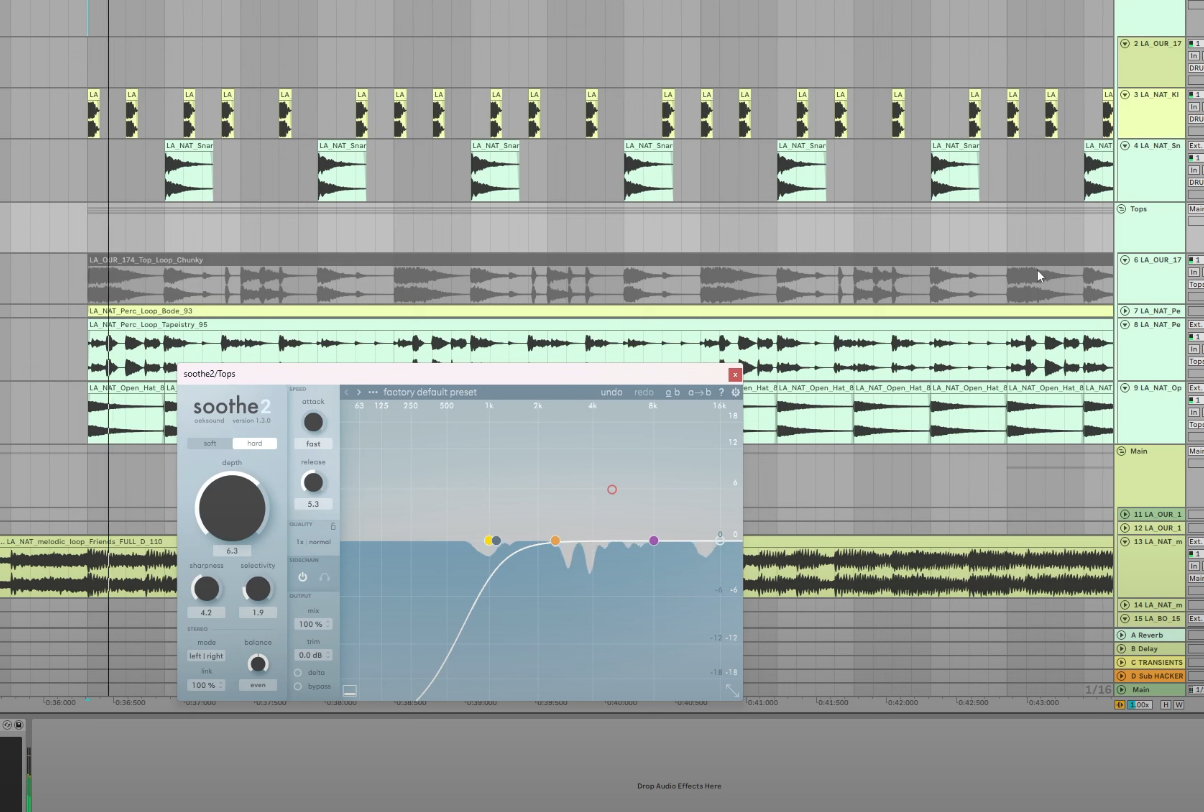 How to Mix with a Loudness Hierarchy Using Soothe2 Sidechain Routing